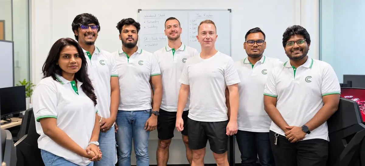 Umbrella Connect team members in the managed office in Sri Lanka